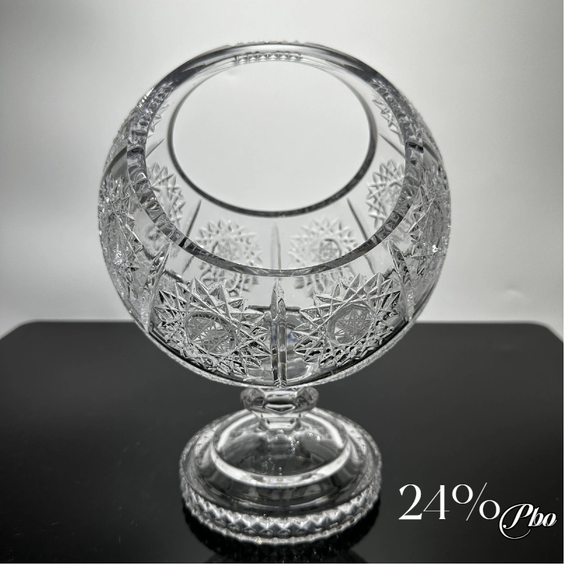 Similar To A Trophy Spherical Crystal Vase