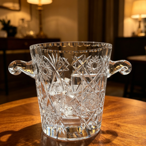 bohemian crystal ice bucket