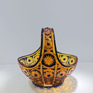 bohemian crystal fruit basket
