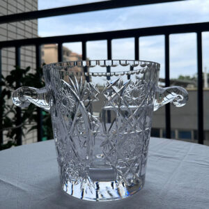 bohemian crystal ice bucket
