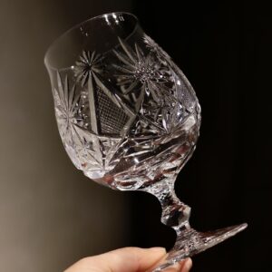 24% lead crystal ripple wavy irregular glass cup | boho colored water tumbler (复制)