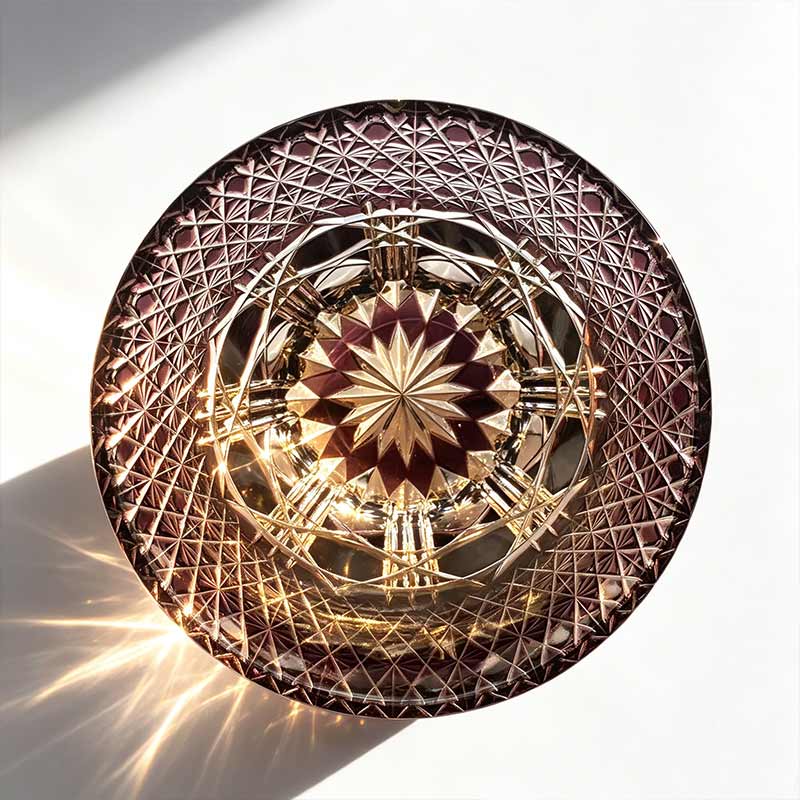 two tone purple amber edo kiriko star cut 24% lead crystal whiskey tumbler two tone purple amber edo kiriko star cut 24% lead crystal whiskey tumbler