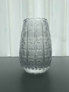 24 lead bohemian crystal vase | hand cut boho vintage decor vase (复制)