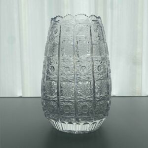 24 lead bohemian crystal vase | hand cut boho vintage decor vase (复制)