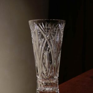 24 lead bohemian crystal vase | hand cut boho vintage decor vase (复制)